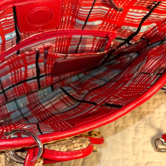 Brighton Woven Straw Flower Shoulder Bag - Picture 7 of 9